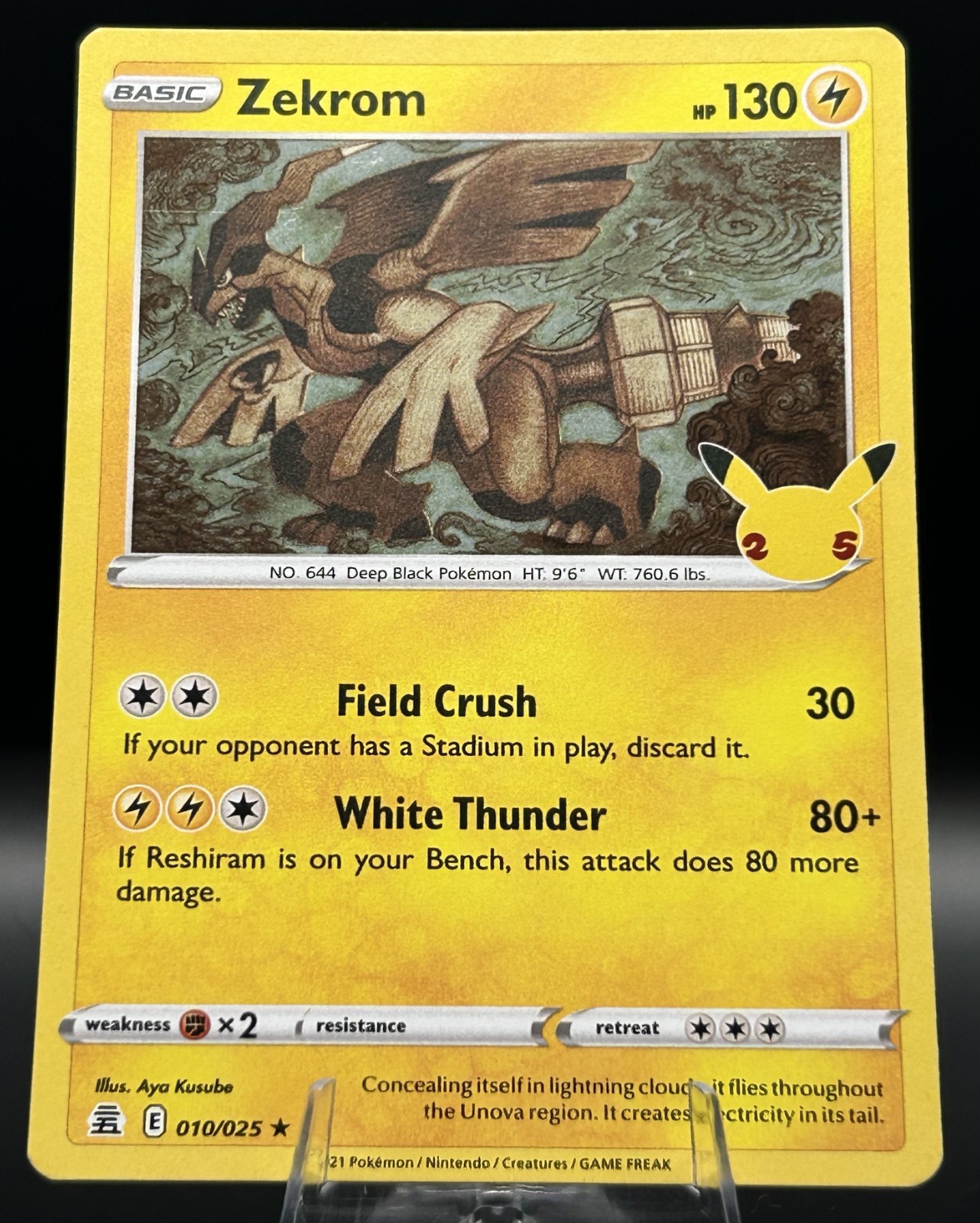 Zekrom 010/025 Rare Celebrations Pokemon TCG Holo Near Mint