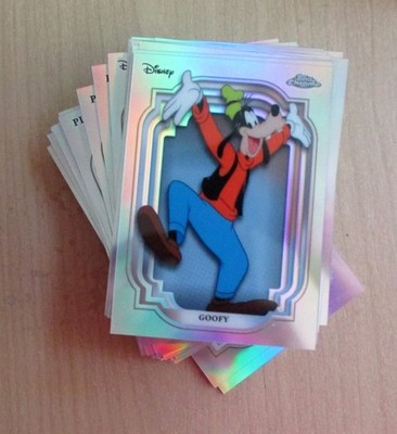 2024 Topps Chrome Disney 67-card base REFRACTOR lot OLAF STITCH ANNA -133 fr set