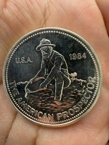 1984 ENGELHARD PROSPECTOR PROOF 999 SILVER COIN ROUND SUPER RARE  500 MADE 6EN7