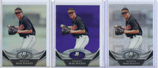 2011 Bowman Platinum #BPP83 Manny Machado Base, X-Fractor and Purple Orioles NM