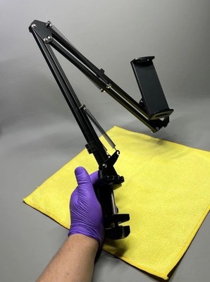 Aluminium Langarm Tablet Halter für Bett & Schreibtisch Handyhalterung 4,7-12,9 Zoll Geräte
