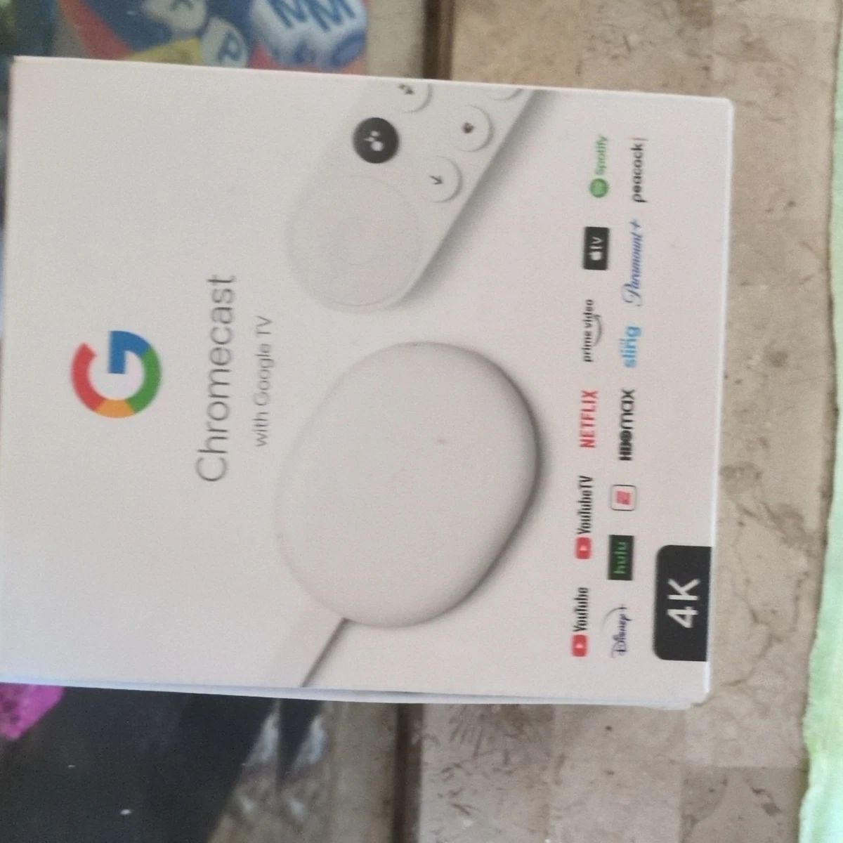 Google Chromecast with Google TV White 2160p Google Assistant