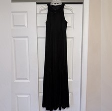 Alex Evenings Elegant Shimmering Black Evening Gown - Size 4P