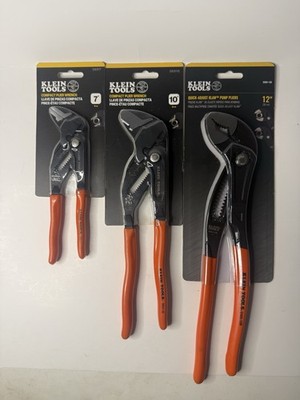 Klein Tools D505-12B D53110 D5317 7  10  12  Lot Of 3 Plier