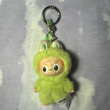 POP MART The Monsters Labubu Green Bunny Plush Keychain Bag Charm Authentic