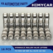 Hydraulic Roller Valve Lifters Tappets Fit Ford Sbf Bbf All V6v8 182-460