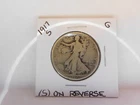 1917 S Walking Liberty Half Dollar (S) On Reverse