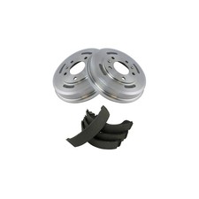 2pcs Rear Brake Drums  4pcs Rear Brake Shoe Kit Set Left Driver and Right Side