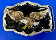 Patriotic Bald Eagle USA Western Framed Great American Products Belt Buckle