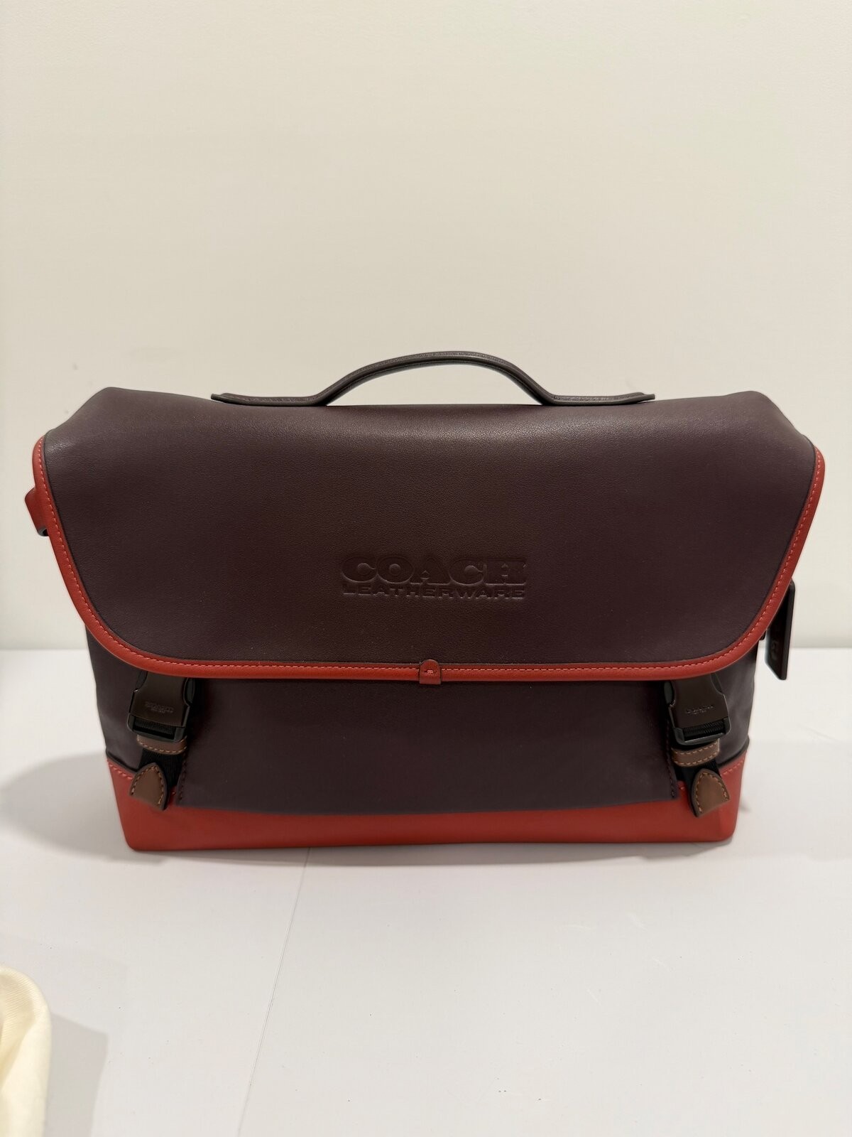 Coach Restored League Bike Bag CEB02 (Re)Loved Black Copper/Oxblood Used