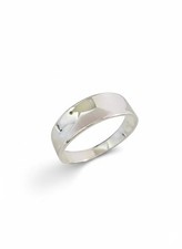 Sterling Silver 925 Small Concave Ring