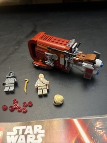 Lego Star Wars Rey&rsquo;s Speeder 75099 100% Complete W/ Instructions
