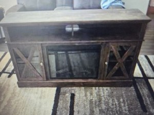 farmhouse electric fireplace tv stand