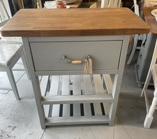 Bespoke Kitchen Island Freestanding Double Sided Drawer Oak Worktop Vintage Item