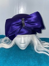 Vintage Kentucky Derby Preakness Belmont Easter Church Hat Purple