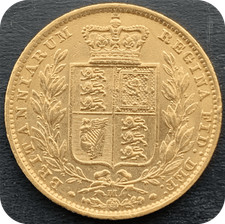 1880 Rare Gold  Sovereign  Melbourne Mint