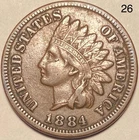 1884 Indian Head Penny Cent