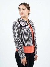 Handmade Uzbek Ikat Adras Chapan Kimono  Vintage Ethnic Women s Coat Jacket
