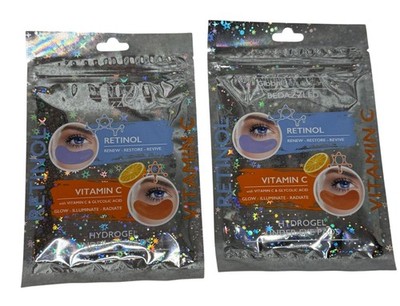 Global Beauty Care Retinol Vitamin C Under Eye Pads 2 Pack Hydrogel