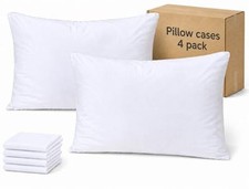 Pillow Cases Queen Size Set of 20x30 Envelope Queen U.S. Standard 4 White