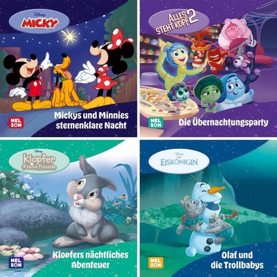 4er-Set Maxi-Mini 60: Disney Gutenacht-Geschichten | Box | Nelson Maxi-Mini