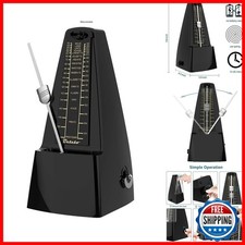 Ueteto Mechanical Metronome Black Loud Sound for Piano Drum Violin Guitar