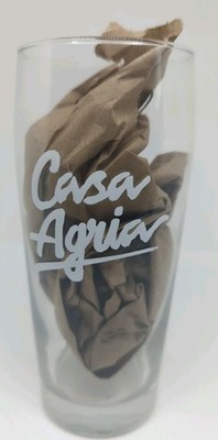 Casa Agria Specialty Ales Craft Beer Pint Glass. Santa Barbara Oxnard CA NEW