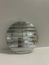 #2862. Polished Aluminum, Finned Derby Cover for a Motorcycle. 70-98 FL,FXST,FXR