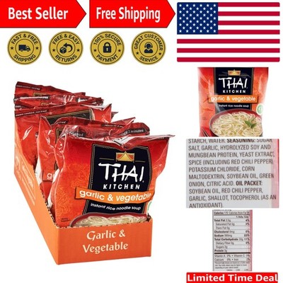 Thai Kitchen Gluten Free Garlic Vegetable Rice Noodle Soup - 1.6 oz Pack of 12