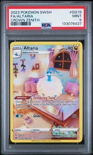 2023 Pokemon Sword And Shield Crown Zenith #GG19 Fa/Altaria Crown Zenith PSA 9