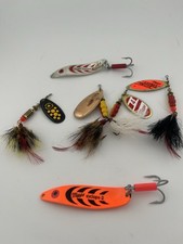 6 Lot Mepps Spinners & Wobble Spoons, Freshwa...