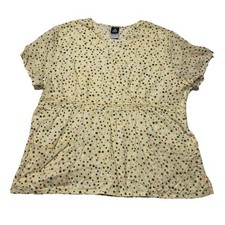 Cherokee Studio Polka Dots Scrub Top Women  s Multicolor 2XL