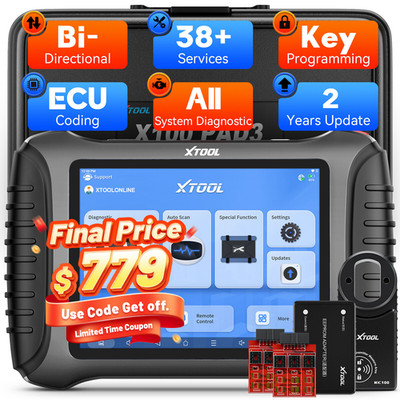 2026 XTOOL X100PAD3 V2.0 Auto IMMO Key Programming All System Diagnostic Scanner