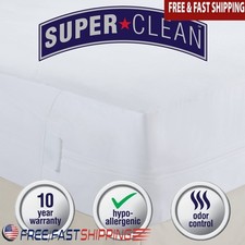 Hypoallergenic Waterproof Mattress Protector Dust Mites Bedbugs Safe Sleep New