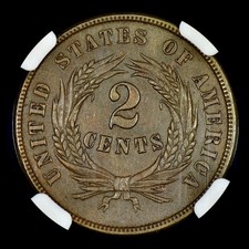 NGC Certified US Two Cents 1865 Year for sale | eBay