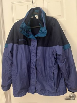 Columbia Men's XL Bugaboo 2-in-1 Winter Jacket Black/Purple/Teal with Fleece