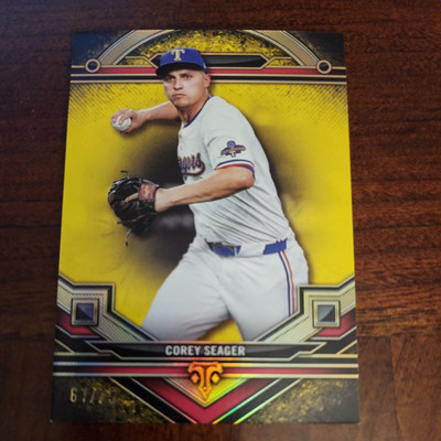 2024 Topps Triple Threads Corey Seager Yellow Parallel #/75