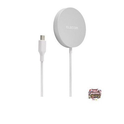 NEW ELECOM Qi2 Wireless Charger 15W Magnetic Officially Certified Desktop Silver