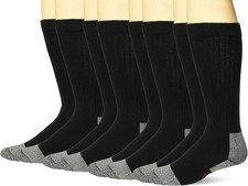 Wrangler Men's Riggs Workwear Over The Calf Work Boot Socks 4 Large, Black