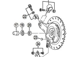 Shimano SG-8R20 Nexus non-turn washer 8L dark green