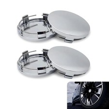 Car Wheel Hub Center Cap, 2.36" OD 2.2" ID Wheel Hub Modification 4 PCS Silver