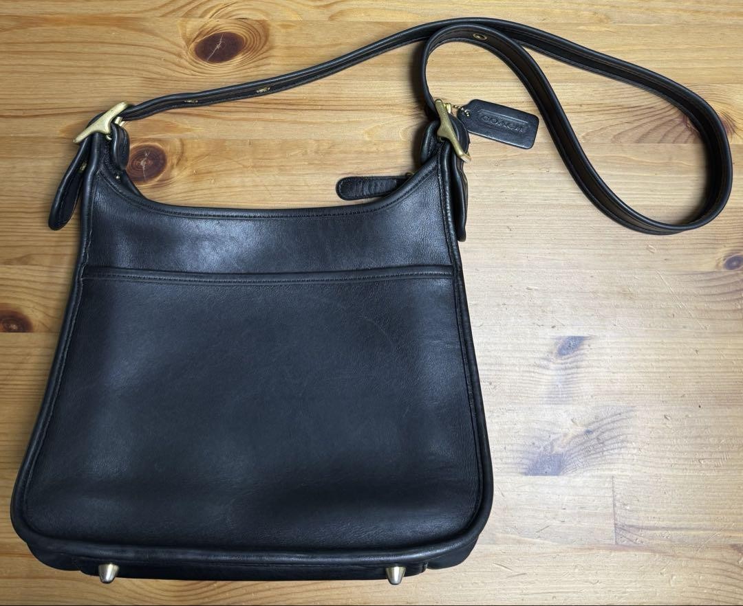 Vintage COACH 9966 Shoulder Bag Crossbody Sacoche Black