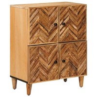 StauraumschräNke Braun 60 X 33,5 X 75 Cm Massivholz Mango StauraumschräNke Medie