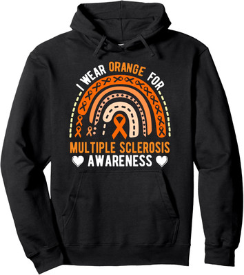 Multiple Sclerosis Awareness Month I Wear Orange Unisex Hooded Sweatshirt