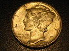 1944-D 90% Silver Mercury Head Dime UNC. ^^^^^