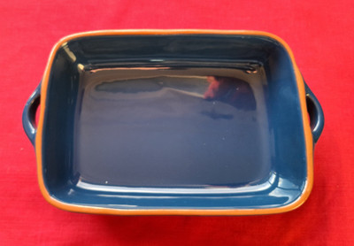 Debenhams Sammlung kleiner rechteckiger Bräter Col Hast 45 blau, 8,5 x 6 cm