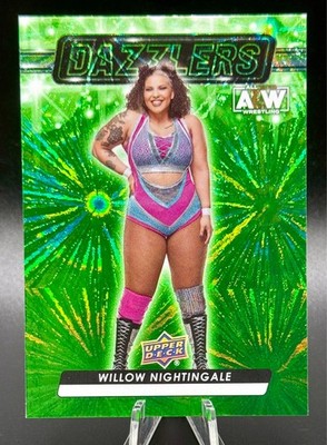 2024 Upper Deck AEW GREEN DAZZLERS Parallel Insert  #DZ-34 WILLOW NIGHTINGALE