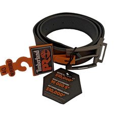 Timberland Pro Men's Belt 40 inch Brown Black Reversible leather 1.5 inch wide