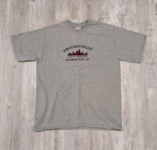 Vintage 90s Smithsonian Institution Castle Cotton Rayon Embroidered T-Shirt  XL