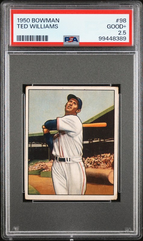 1950 Bowman Ted Williams #98 PSA 2.5